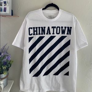 NEW IN PLASTIC Chinatown market OFF WHITE tee